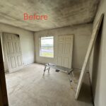 Fire damaged room - before