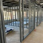 Metal Framing during insurance restoration