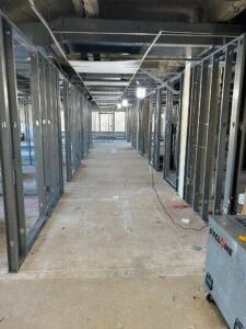 Metal Framing during insurance restoration