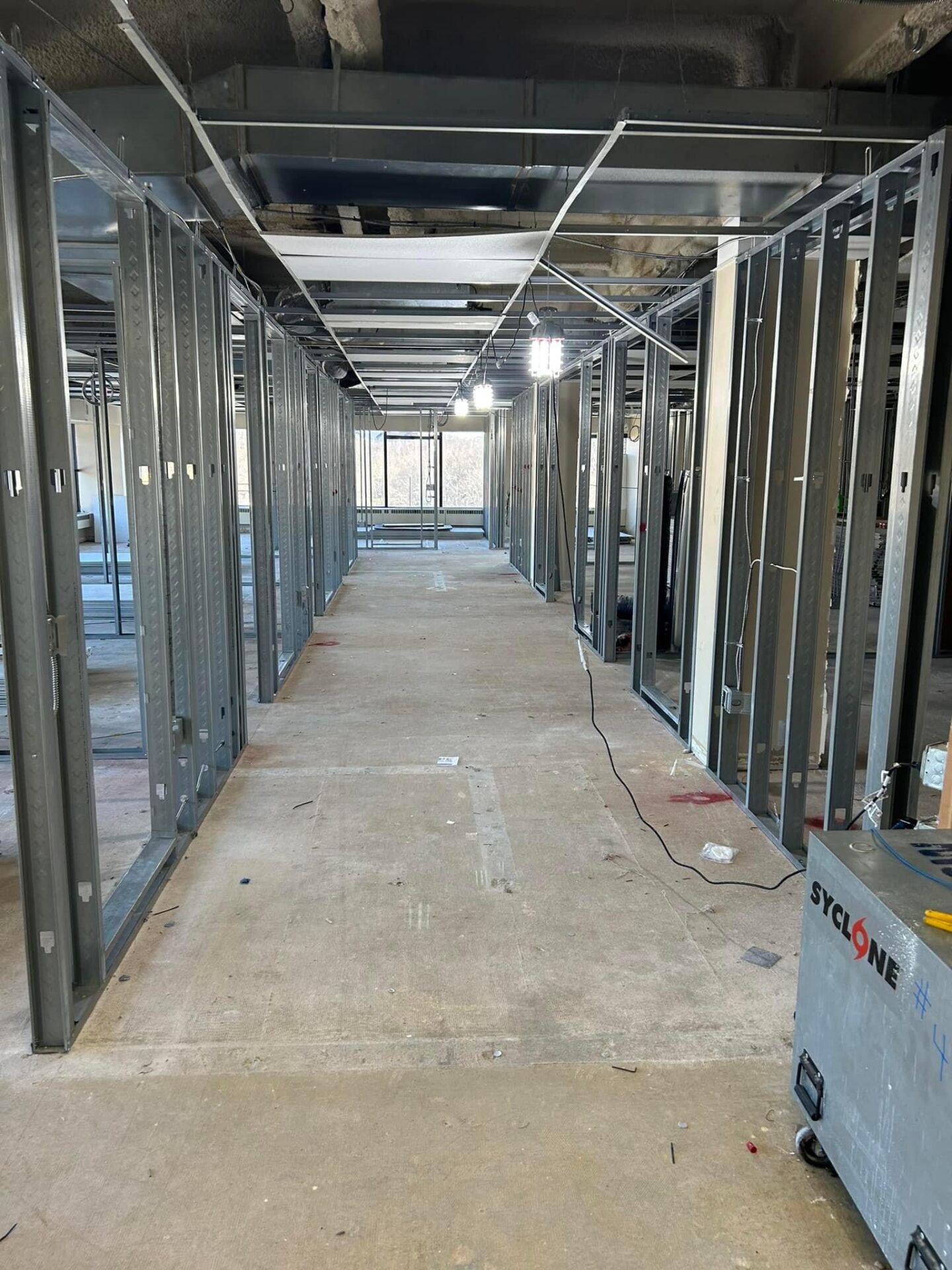 Metal Framing during insurance restoration