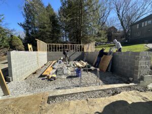 New Construction of a garage