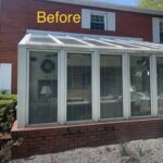 Sunroom renovation before